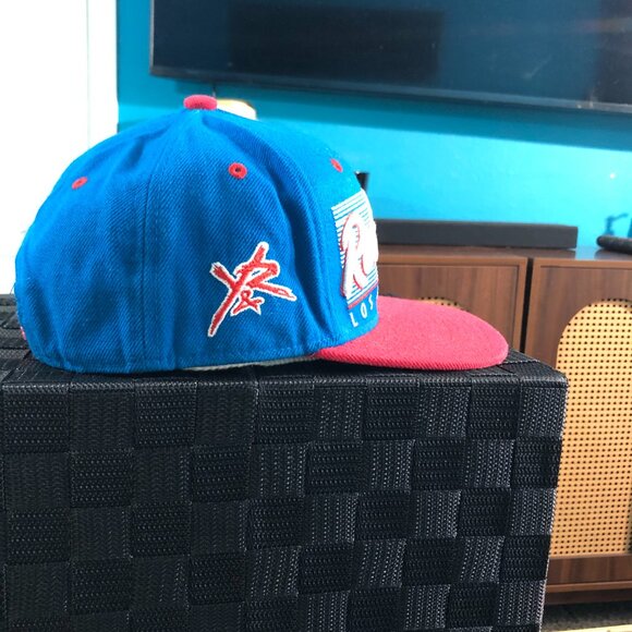 Young & Reckless Los Angeles Blue/Red Snapback Hat Adjustable - Picture 2 of 6